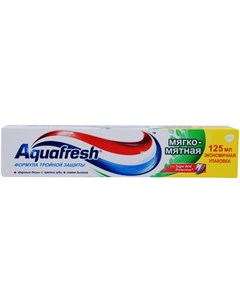 Аквафреш зубная паста 3 Мягко Мятная 125мл Aquafresh