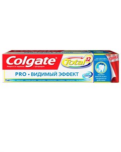 Колгейт Зубная паста TOTAL12 Pro Видимый эффект 75мл Colgate