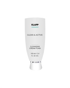 Clean active Очищающая крем пенка Cleansing Cream Foam 100мл Klapp