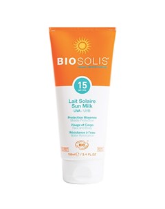 Солнцезащитное молочко для лица и тела SPF 15 100мл Biosolis