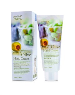 Крем для рук увлажняющий с экстрактом ОЛИВЫ Olive Hand Cream 100мл 3w clinic