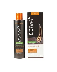 Biotina шампунь против выпадения волос с биотином 250мл Kativa