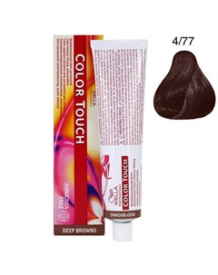 Color Touch Тонирующая крем краска без аммиака 4 77 горячий шоколад 60мл Wella
