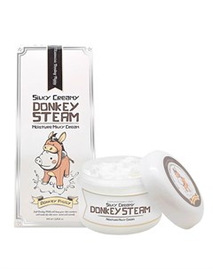 Крем для лица паровой из ОСЛИНОГО МОЛОКА Silky Creamy Donkey Steam Moisture Milky 100 мл Elizavecca