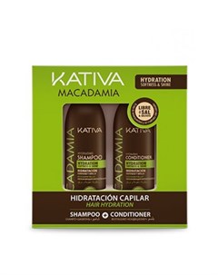 Macadamia набор Интенсивное увлажнение кондиционер 100мл шампунь для нормальных и поврежденных волос Kativa