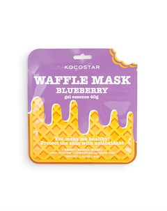 Маска вафельная противовоспалительная для лица Черничное наслаждение Waffle Mask Blueberry 40 г Kocostar