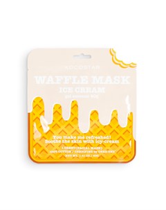 Маска вафельная освежающая и смягчающая для лица Сливочное мороженое Waffle Mask Ice Cream 40 г Kocostar