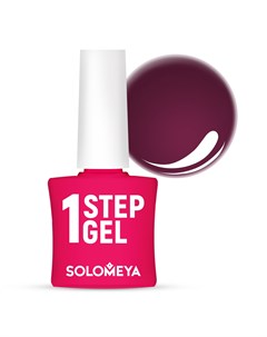 Гель лак однофазный для ногтей 14 вишня One Step Gel Cherry 5 мл Solomeya