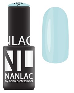 2160 гель лак для ногтей голубые Гавайи NANLAC 6 мл Nano professional