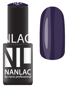 2150 гель лак для ногтей черничный поплин NANLAC 6 мл Nano professional
