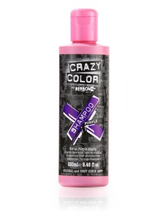 Шампунь для всех оттенков пурпурного Vibrant Color Shampoo Purple 250 мл Crazy color