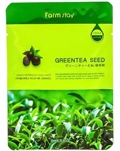 Маска тканевая с экстрактом семян зеленого чая для лица VISIBLE DIFFERENCE MASK 23 мл Farmstay