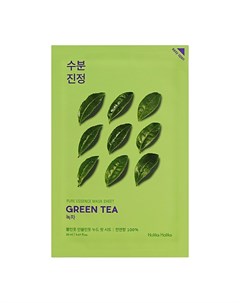 Маска тканевая противовоспалительная Пьюр Эссенс зеленый чай Pure Essence Mask Sheet Green Tea 20 мл Holika holika