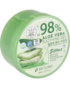 Гель универсальный для лица и тела алоэ 98 Aloe 300 г 3w clinic