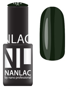 2186 гель лак для ногтей black green NANLAC 6 мл Nano professional