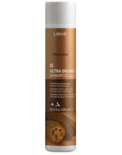 Шампунь для поддержания оттенка окрашенных волос коричневый ULTRA BROWN SHAMPOO 300 мл Lakme