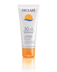 Крем солнцезащитный с омолаживающим действием SPF30 Anti Wrinkle Sun Cream 75 мл Declare