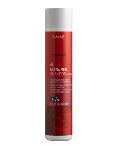 Шампунь для поддержания оттенка окрашенных волос красный ULTRA RED SHAMPOO 300 мл Lakme