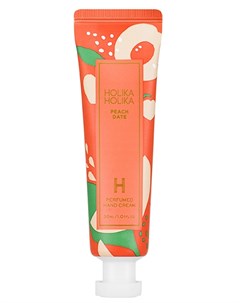 Крем питательный для рук Перфьюм Хэнд Крим персик Peach Date Perfumed Hand Cream 30 мл Holika holika