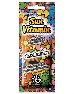 Крем с маслом арганы витамином Е и бронзаторами для загара в солярии Sun Vitamin 15 мл Solbianca