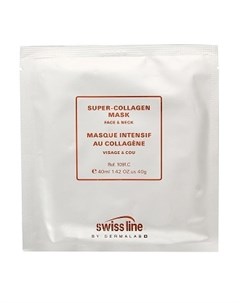 Маска для лица и шеи Супер коллаген Super Collagen Face Neck Mask 40 мл Swiss line