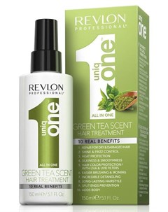 Спрей маска с ароматом зеленого чая для волос Uniq One Green Tea Scent Hair Treatment 150 мл Revlon professional