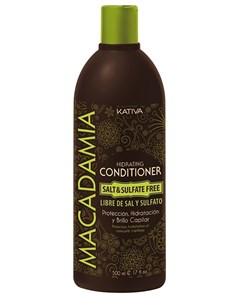 Кондиционер интенсивный увлажняющий для нормальных и поврежденных волос MACADAMIA 500 мл Kativa