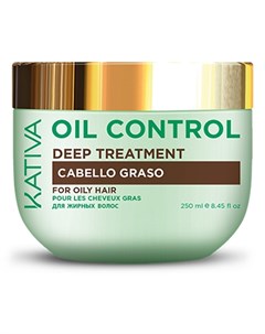 Маска интенсивный уход для жирных волос Контроль OIL CONTROL 250 мл Kativa