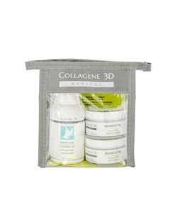 Набор для лица крем дневной 15 мл крем ночной 15 мл гель 15 мл Travel Kit Biorevital Mini Medical collagene 3d