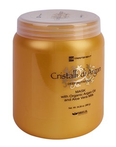Маска для глубокого восстановления шелковистости и блеска волос Кристаллы Аргании Biotraitement Cris Brelil professional