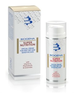 Крем питательный для сухой и чувствительной кожи SUPERNUTRITION 50 мл Biogena