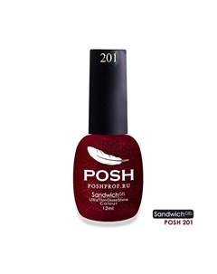 201 гель лак для ногтей SENDVICH GEL UV LED 12 мл Posh