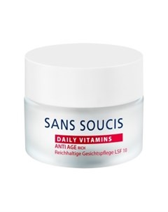 Крем антивозрастной питательный для сухой кожи SPF 10 ANTI AGE Rich Day Care 50 мл Sans soucis