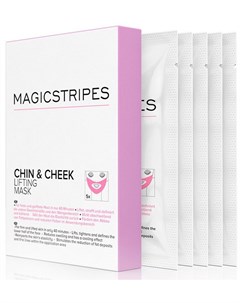 Маска с эффектом лифтинга для подбородка и щек 5 шт Magicstripes