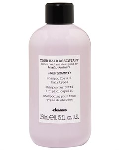 Шампунь универсальный для подготовки волос к укладке Your Hair Assistant Prep shampoo 250 мл Davines spa