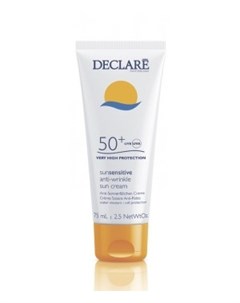 Крем солнцезащитный с омолаживающим действием SPF50 Anti Wrinkle Sun Cream 75 мл Declare
