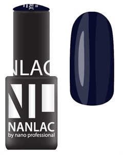 2187 гель лак для ногтей black blue NANLAC 6 мл Nano professional