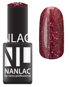 2170 гель лак для ногтей красный бриллиант NANLAC 6 мл Nano professional