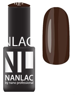 2183 гель лак для ногтей black brown NANLAC 6 мл Nano professional
