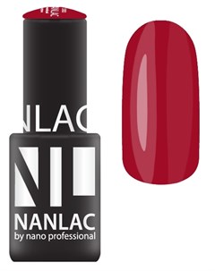 2154 гель лак для ногтей вишневый флауш NANLAC 6 мл Nano professional