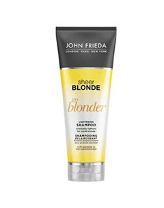 Шампунь осветляющий для натуральных мелированных и окрашенных волос Sheer Blonde Go Blonder 250 мл John frieda