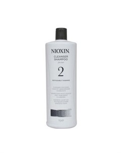 Очищающий шампунь Система 2 для тонких и нормальных натуральных заметно редеющих волос 1 л Nioxin