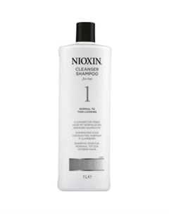 Очищающий шампунь Система 1 для тонких и нормальных натуральных волос с намечающейся тенденцией к вы Nioxin