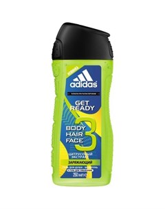 Гель для душа и волос GET READY мужской 250 мл Adidas