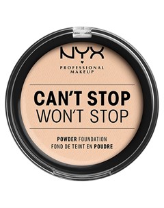 Крем пудра для лица CANT STOP WONT STOP компактная тон Light ivory Nyx professional makeup