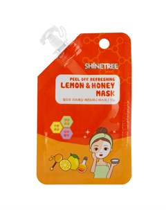 Маска для лица Лимон и мед освежающая 15 мл Shinetree