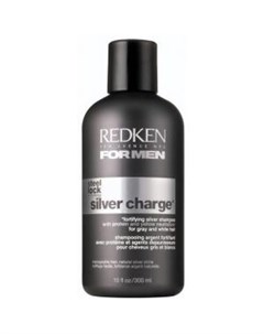 Укрепляющий шампунь для нейтрализации желтизны седых и осветленных волос Silver Charge Redken (сша)
