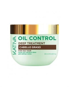 Маска Контроль интенсивный уход для жирных волос Oil Control Kativa (перу)