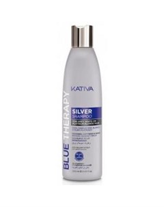 Шампунь нейтрализатор желтизны для осветленных и мелированных волос Blue Therapy Kativa (перу)