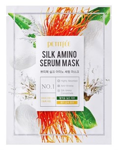 Маска Silk Amino Serum MaskТканевая с Аминокислотами Шелка 25г Petitfee